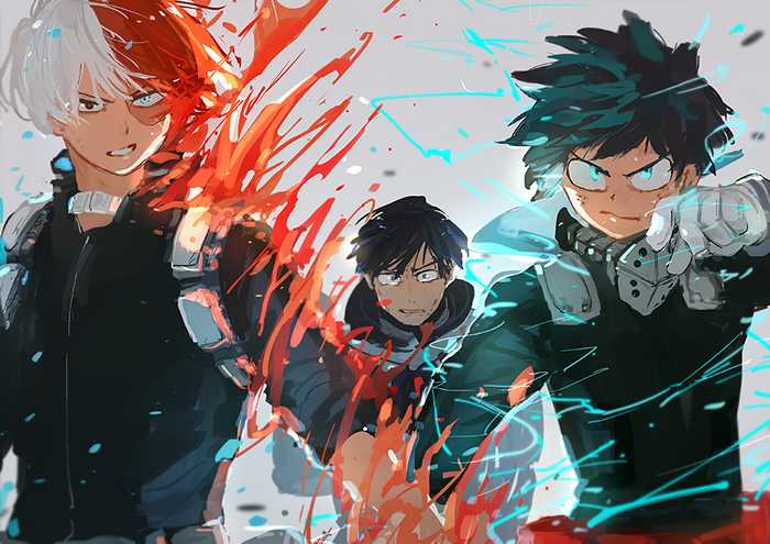 My Hero Academia: Shoto Todoroki, Tenya Iida, Izuku Midoriya