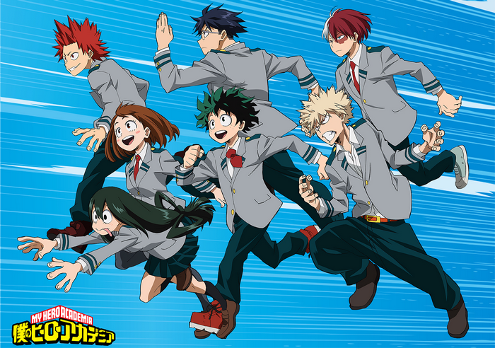 My Hero Academia characters running