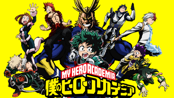 My Hero Academia characters group shot