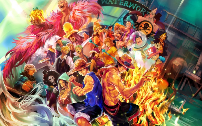 Vibrant Monkey D. Luffy One Piece Battle Scene