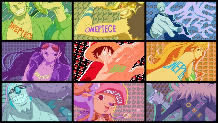 One Piece Characters Collage