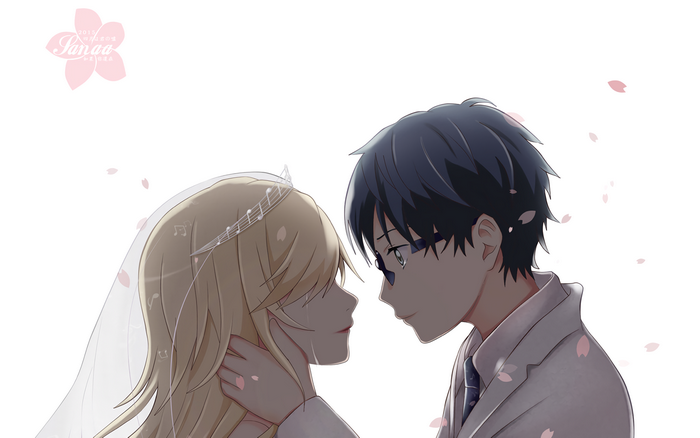 Kaori Miyazono and Kousei Arima from Your Lie in April