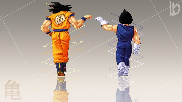 Goku and Vegeta from Dragon Ball