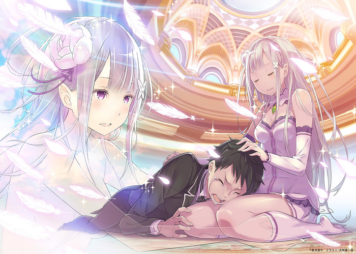 Emilia and Subaru from Re:ZERO