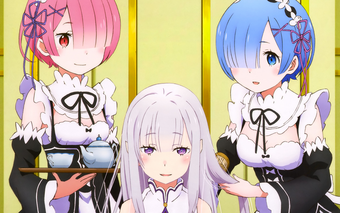 Emilia, Ram, and Rem from Re:ZERO