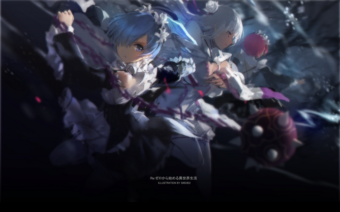 Rem and Emilia from Re:Zero