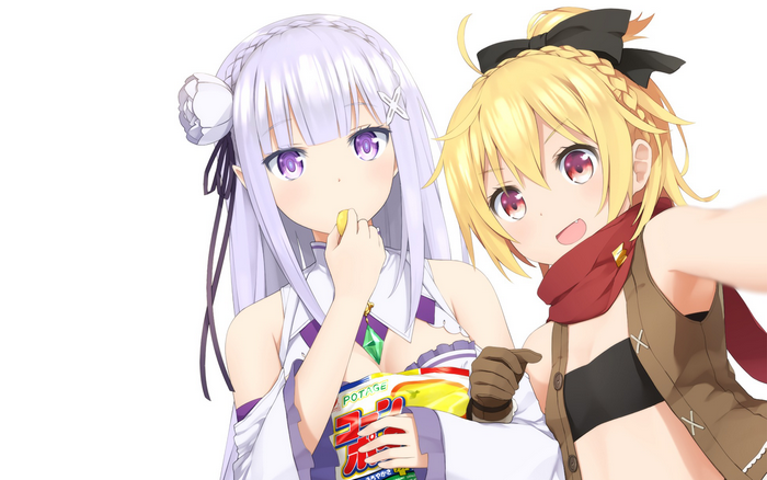 Emilia and Beatrice from Re:ZERO