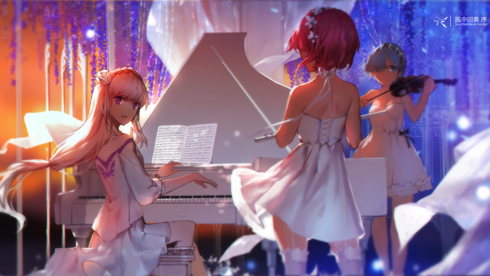 Emilia and friends playing music