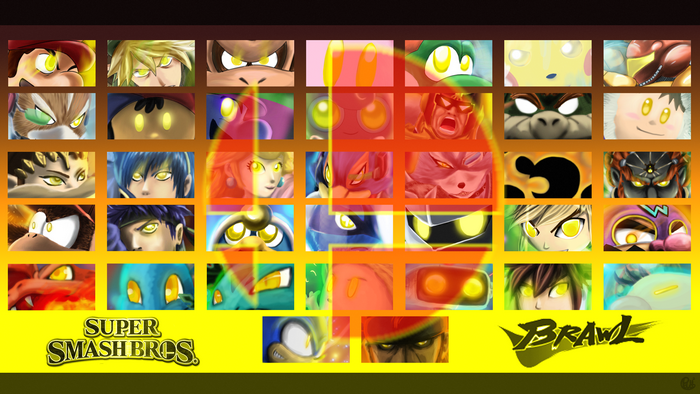 Super Smash Bros. Brawl character portraits