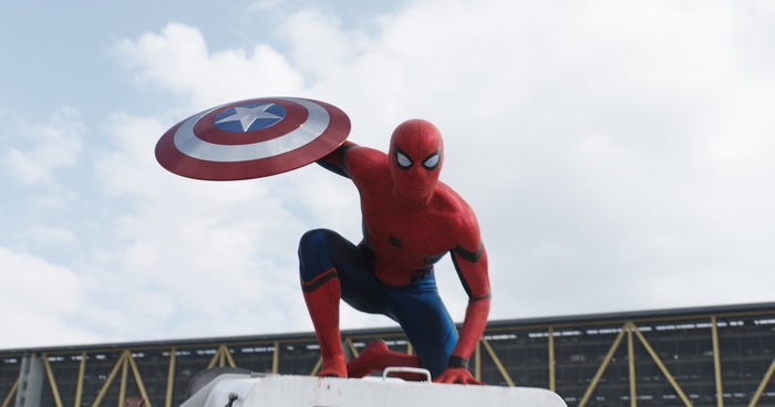 Spider-Man with Captain America's Shield