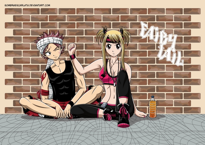 Natsu Dragneel and Lucy Heartfilia from Fairy Tail