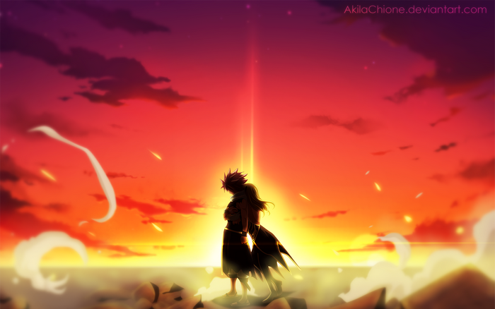 Natsu Dragneel and Lucy Heartfilia from Fairy Tail