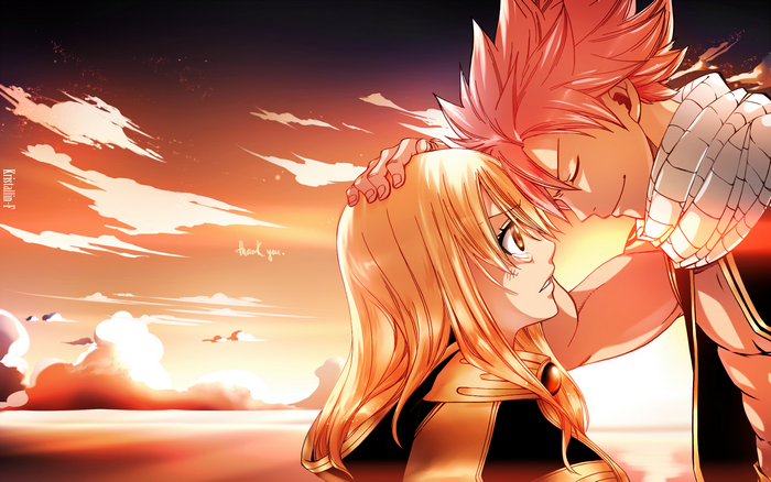 Natsu Dragneel and Lucy Heartfilia from Fairy Tail