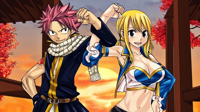 Natsu Dragneel and Lucy Heartfilia from Fairy Tail