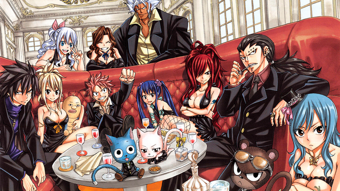 Fairy Tail characters in formal attire
