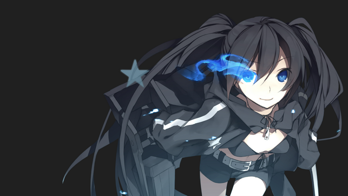 Black Rock Shooter with blue flame eye
