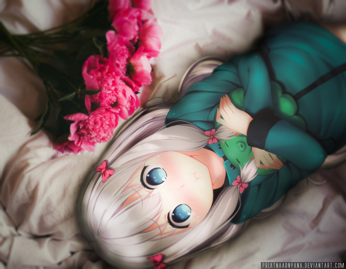 Sagiri Izumi with flowers