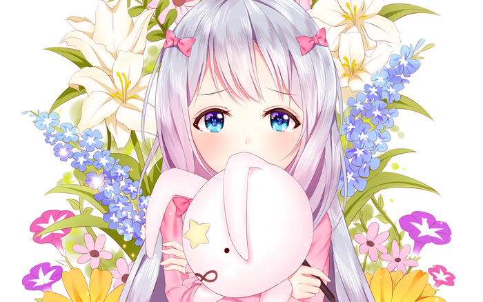 Sagiri Izumi with Flowers