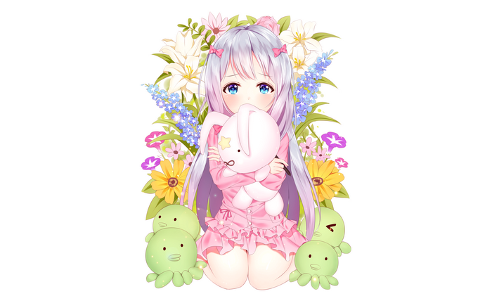 Sagiri Izumi with Flowers and Plush Toy