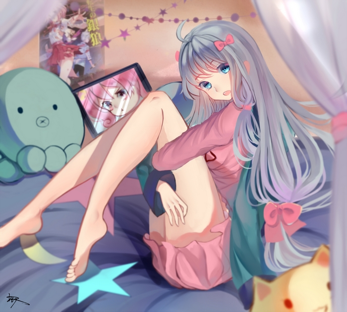 Sagiri Izumi in a bedroom