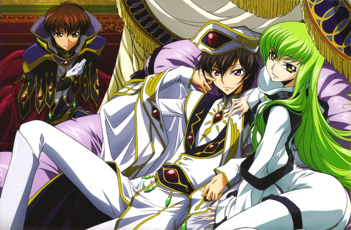 Lelouch Lamperouge and C.C. from Code Geass