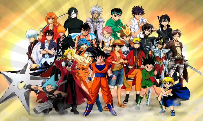 Anime characters group