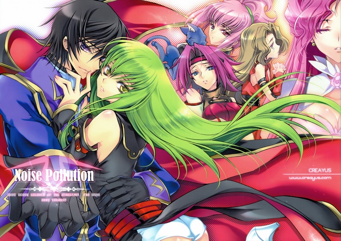 Lelouch Lamperouge and C.C. from Code Geass