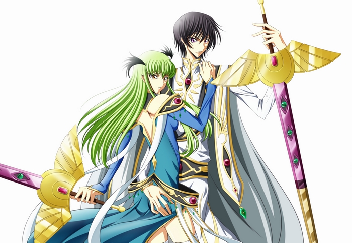 Lelouch Lamperouge and C.C. from Code Geass