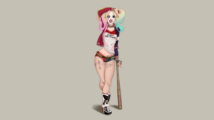 Harley Quinn with baseball bat