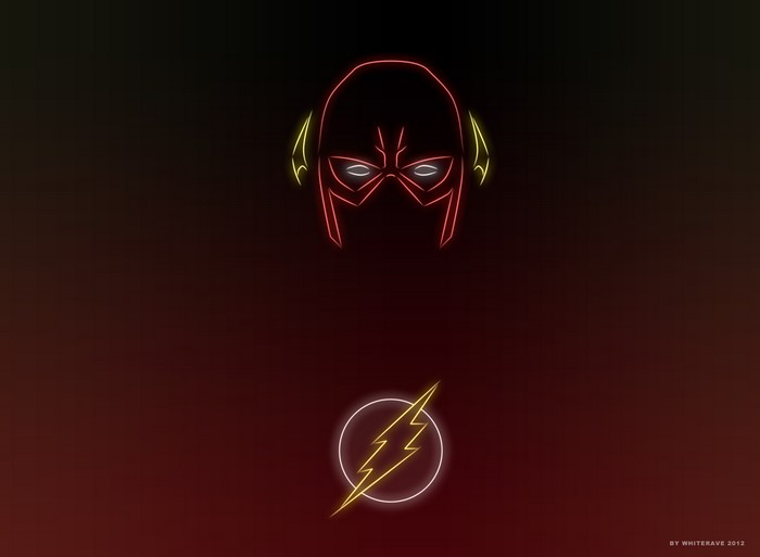 The Flash Neon Mask and Logo