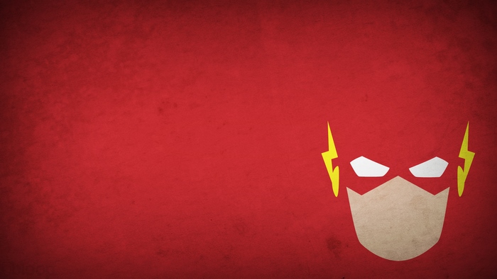 Flash from DC Comics minimalist mask