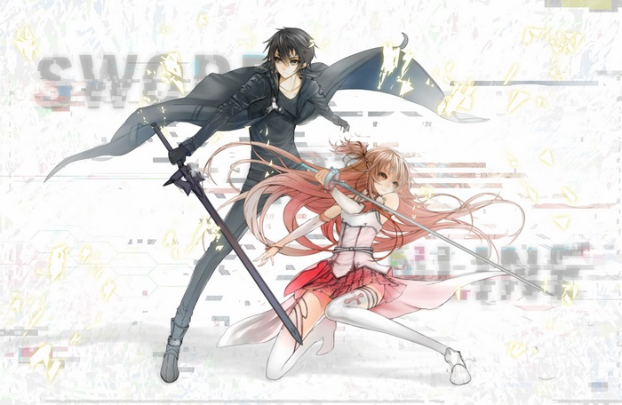 Kirito and Asuna from Sword Art Online