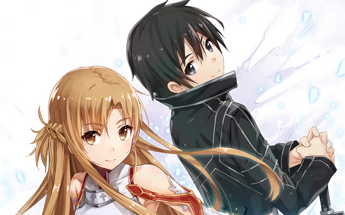 Asuna and Kirito from Sword Art Online