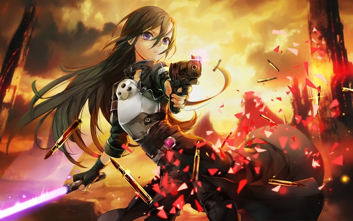 Asada Shino from Sword Art Online