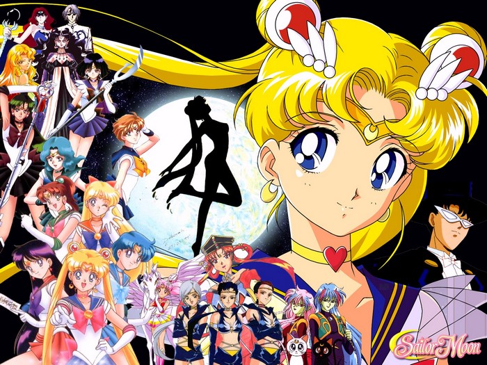 Sailor Moon characters collage
