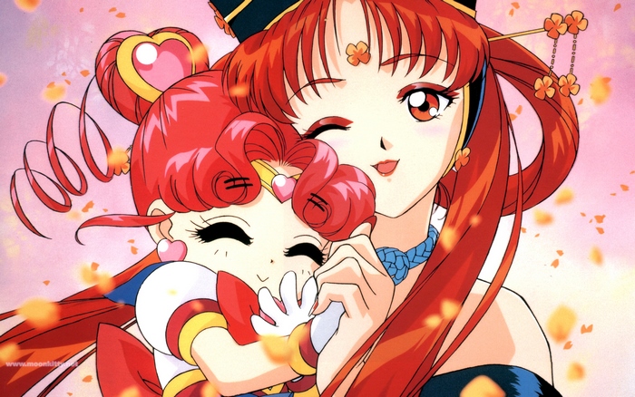 Chibiusa and Sailor Pluto from Sailor Moon