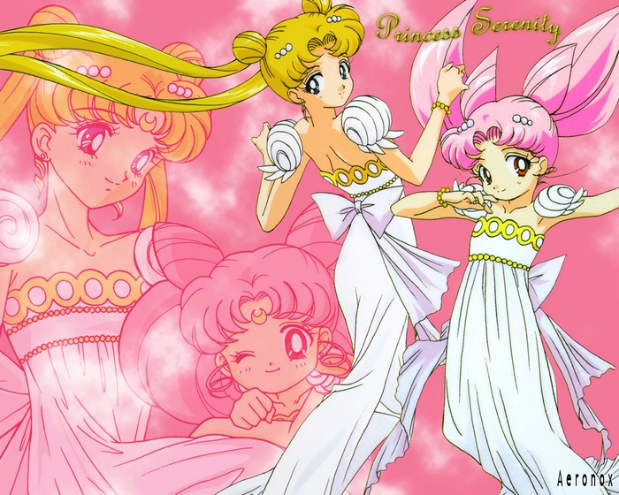 Princess Serenity and Chibi Usa from Sailor Moon