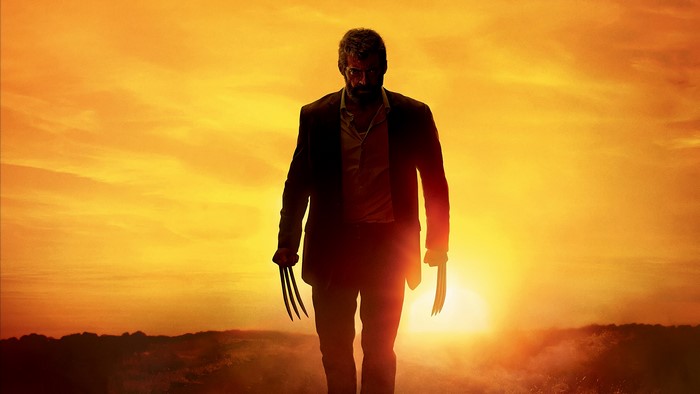 Wolverine from X-Men standing at sunset