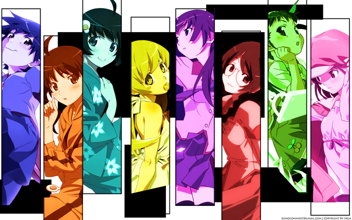 Characters from Monogatari Series