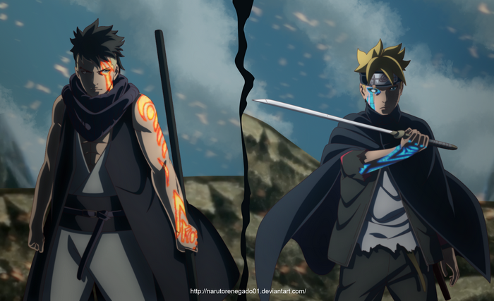 Kawaki and Boruto from Boruto: Naruto Next Generations