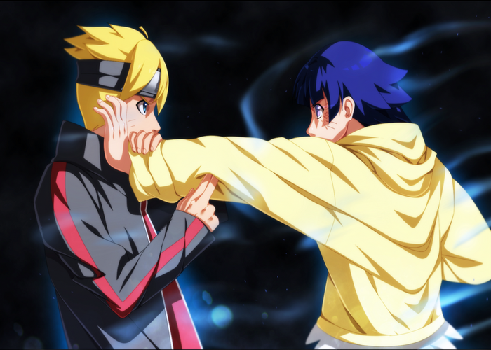 Boruto Uzumaki and Himawari Uzumaki from Boruto: Naruto Next Generations