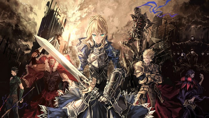 Saber and other characters from Fate Series
