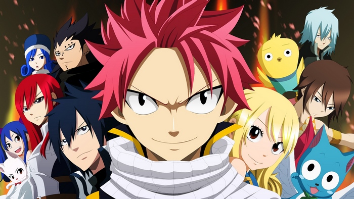 Fairy Tail characters group portrait