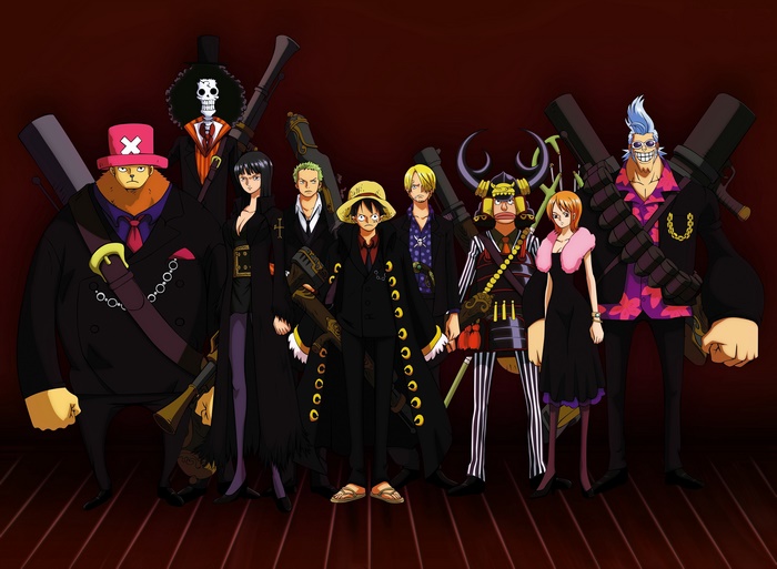 One Piece characters in formal wear