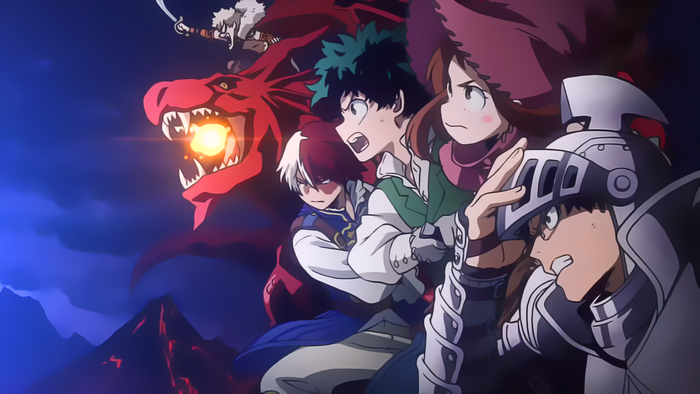 My Hero Academia characters in fantasy setting