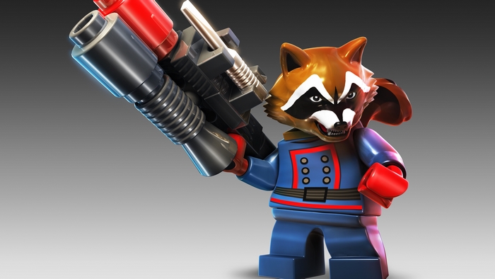 Rocket Raccoon from LEGO Marvel