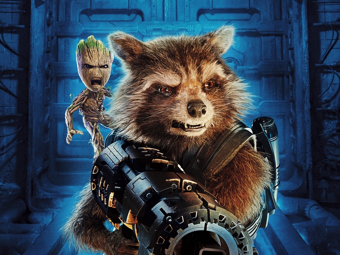 Rocket Raccoon and Groot from Guardians of the Galaxy