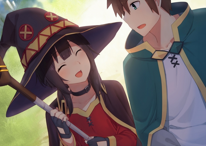 Megumin and Kazuma from KonoSuba