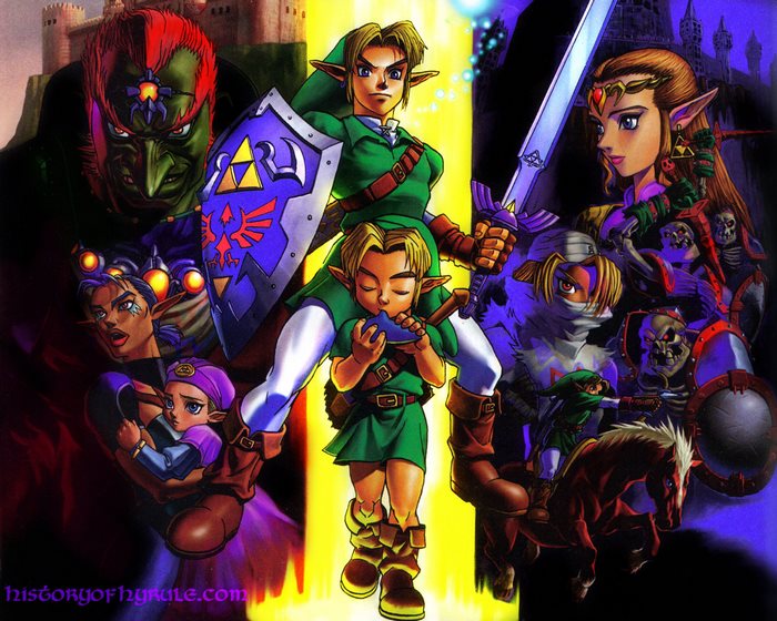 Link and Zelda from The Legend of Zelda
