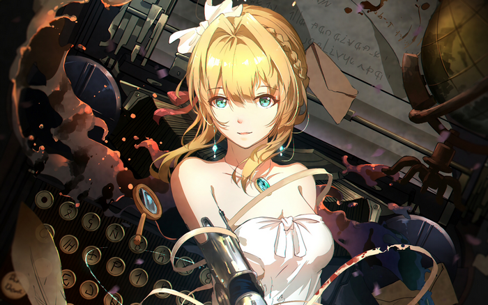 Violet Evergarden with Typewriter